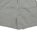 NAUTICA Womens Grey Cargo Shorts M W34 Cotton Blend Comfortable Casual