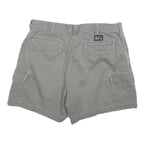 NAUTICA Womens Grey Cargo Shorts M W34 Cotton Blend Comfortable Casual