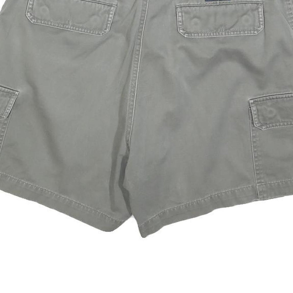 NAUTICA Womens Grey Cargo Shorts M W34 Cotton Blend Comfortable Casual