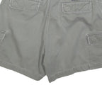 NAUTICA Womens Grey Cargo Shorts M W34 Cotton Blend Comfortable Casual