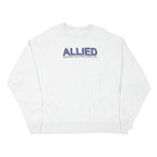 CHAMPION Mens White Pullover 2XL Allied Electrical Sweatshirt Cotton Blend