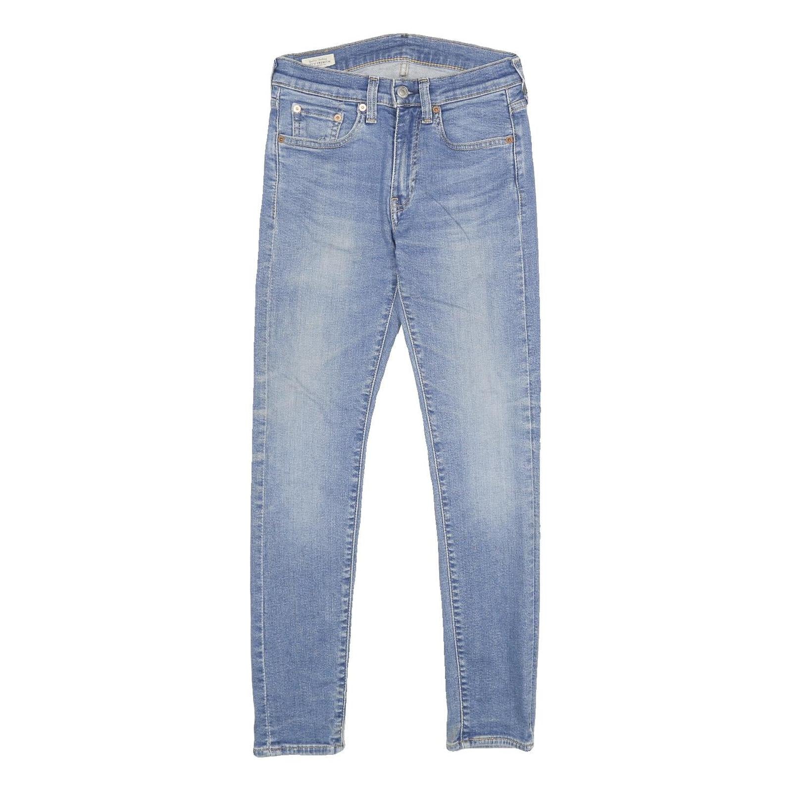LEVI'S 519 BIG E Mens Jeans Blue Slim Skinny Denim Medium W28 L30 Stylish Zip