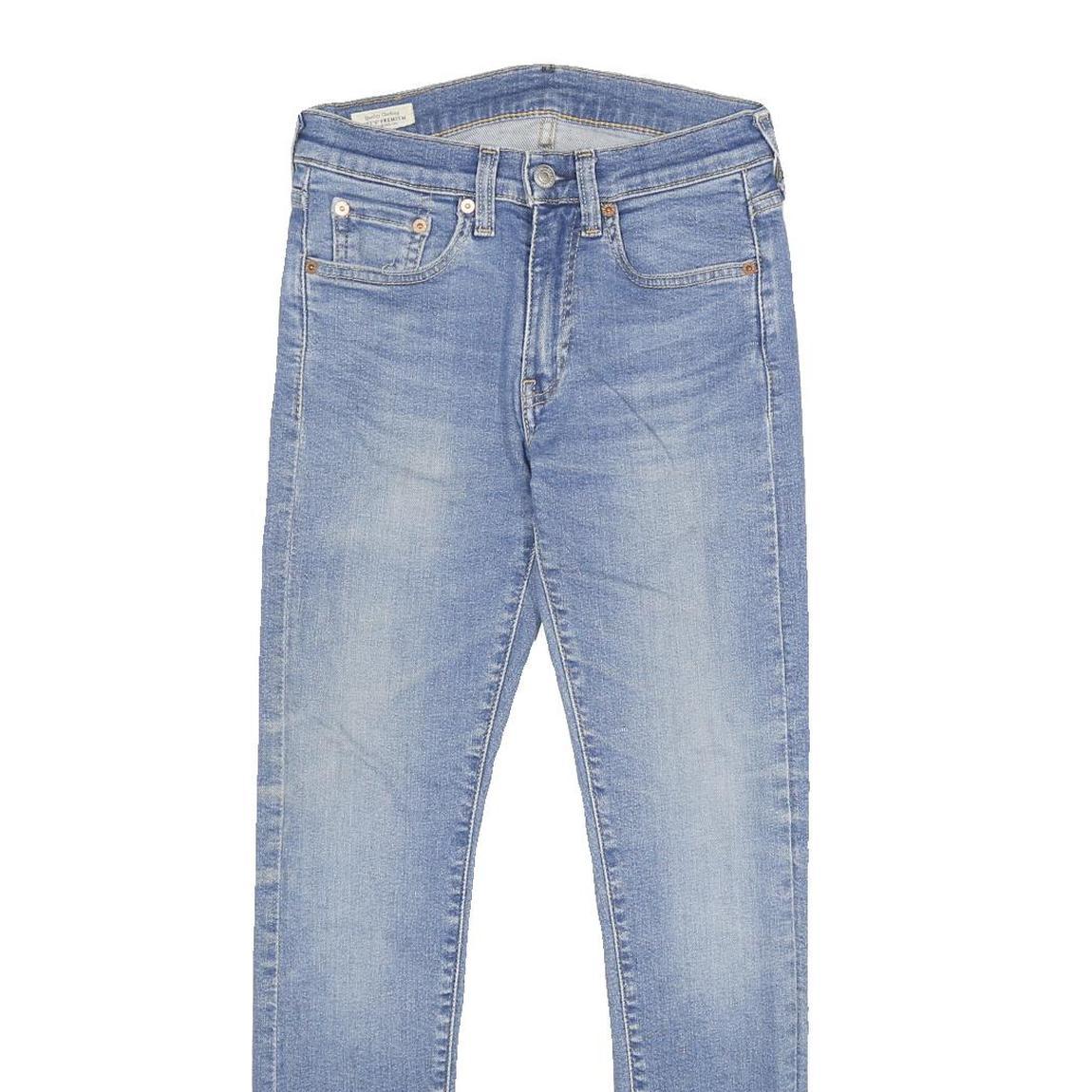LEVI'S 519 BIG E Mens Jeans Blue Slim Skinny Denim Medium W28 L30 Stylish Zip