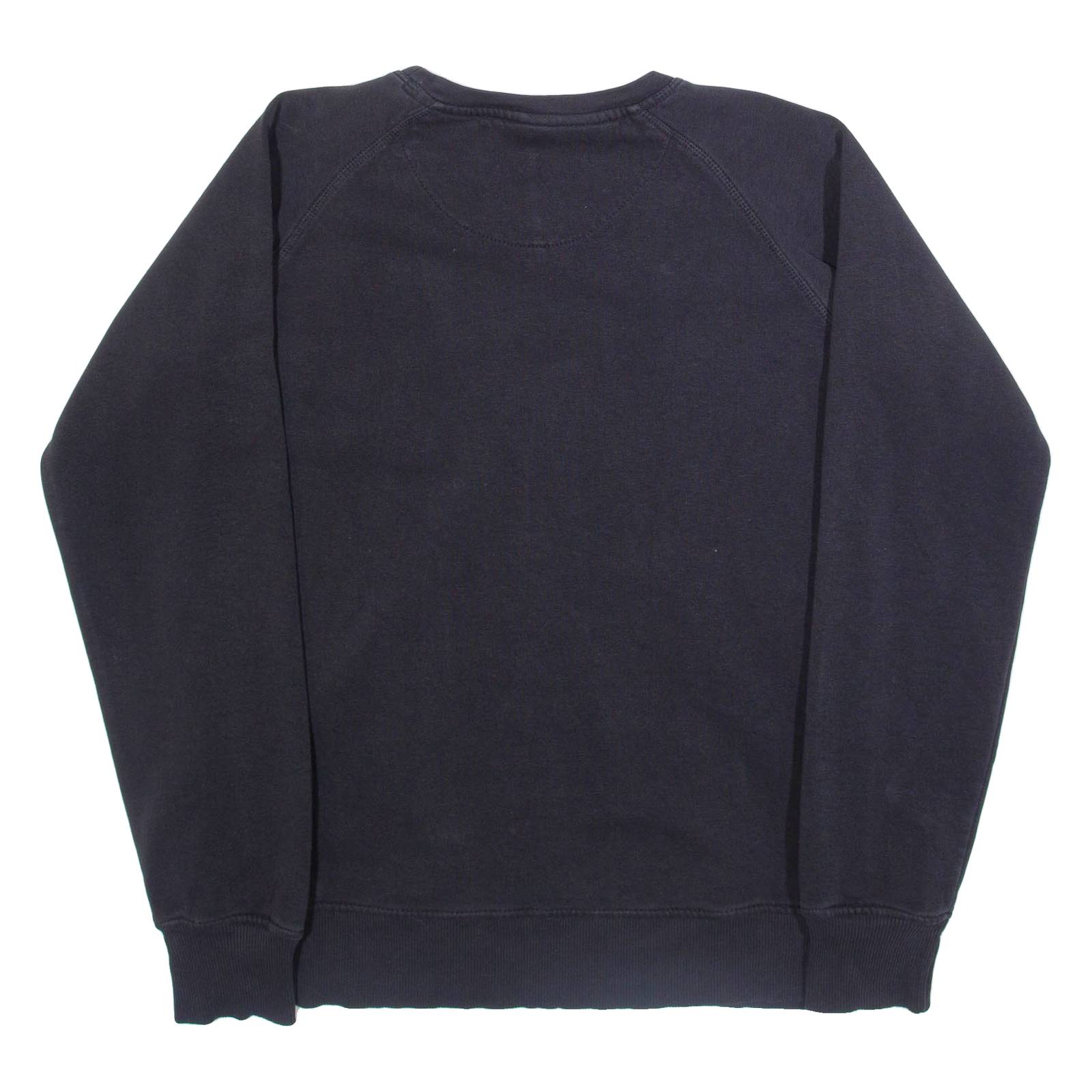 ELLESSE Oversized Womens Sweatshirt Black Crew Neck XS