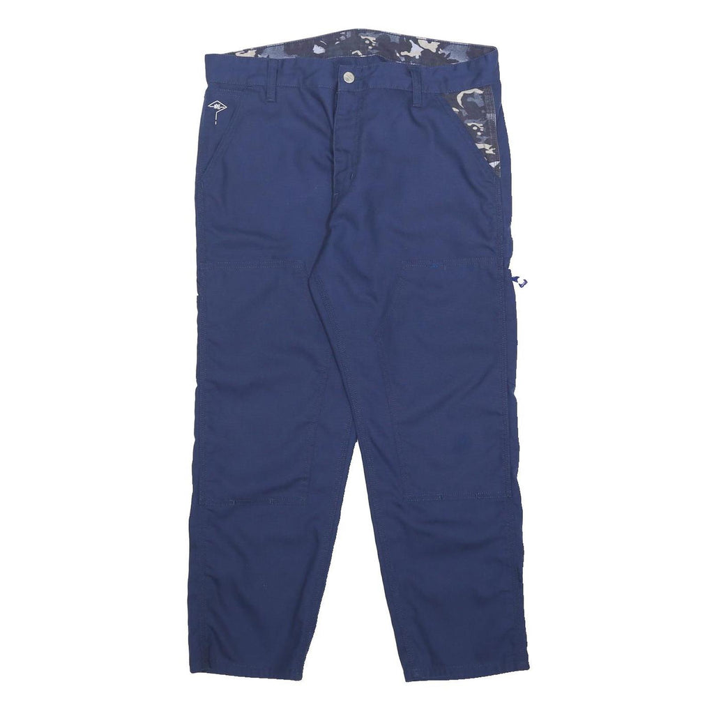 CARHARTT WIP Mens Polyester Blend Navy Regular Straight Trousers W32 L25