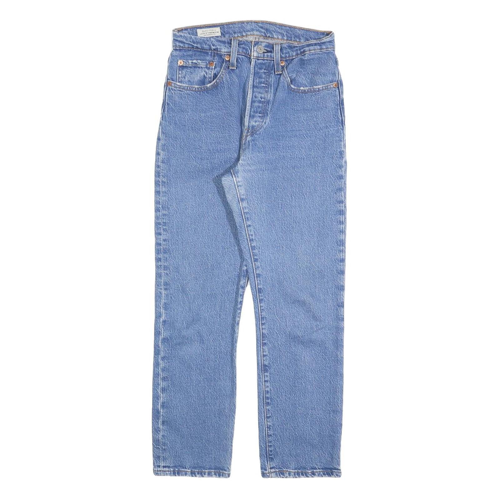 LEVI'S 501 Womens Jeans Regular Straight Denim Medium W26 L26 Classic Button Fly