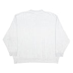 ADIDAS Womens Grey Crew Neck UK 18 Cotton Blend Sweatshirt Casual Pullover