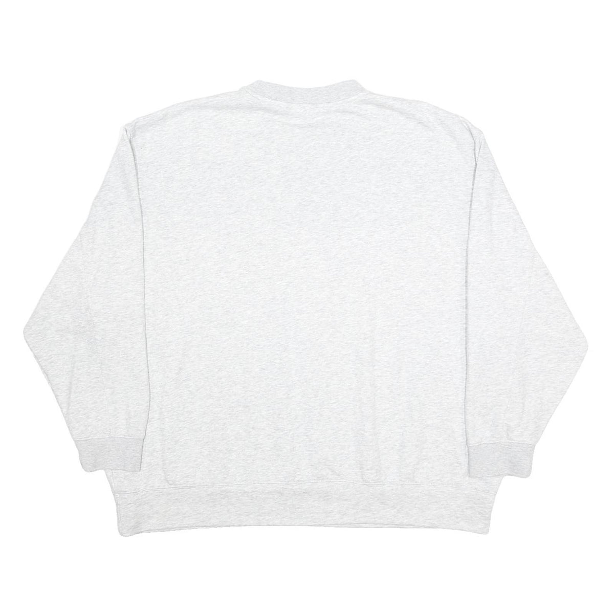 ADIDAS Womens Grey Crew Neck UK 18 Cotton Blend Sweatshirt Casual Pullover