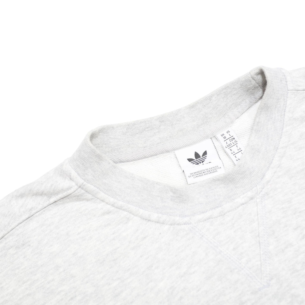 ADIDAS Womens Grey Crew Neck UK 18 Cotton Blend Sweatshirt Casual Pullover