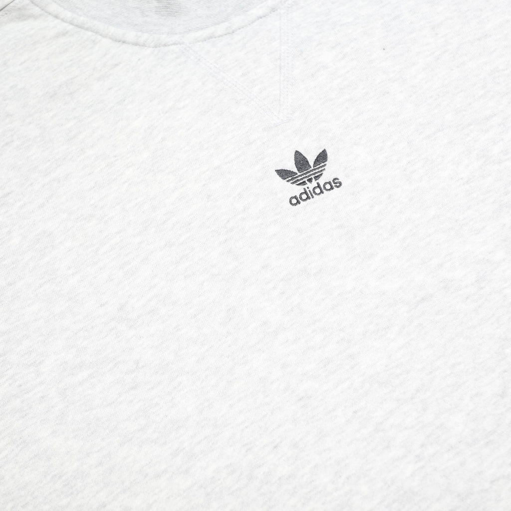 ADIDAS Womens Grey Crew Neck UK 18 Cotton Blend Sweatshirt Casual Pullover