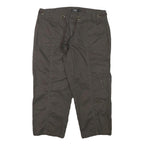 TRIBAL Womens Shorts Brown Cargo L W32 Cotton Blend Casual Utility