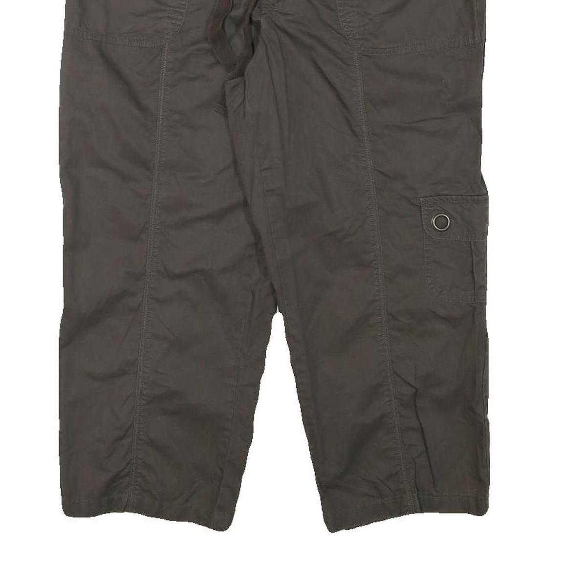 TRIBAL Womens Shorts Brown Cargo L W32 Cotton Blend Casual Utility