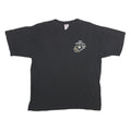 BAYSIDE Mens Black United States Marine Corps Graphic T-Shirt L Short Sleeve