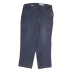 CARHARTT Mens Cotton Blue Regular Straight Trousers W38 L32 Workwear Durable