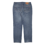 DICKIES Womens Regular Fit Blue Denim Jeans W36 L30 Cotton Blend Zip Pocket