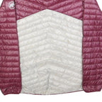 MAMMUT Mens Pink & White Quilted Jacket S Polyester Outdoor Zip Up Light Warm