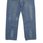 LEVI'S Mens Regular Blue Denim Classical Fit Cotton Jeans W34 L26 Zip Closure