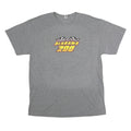 GILDAN Mens Grey Alabama 200 Racing Graphic T-Shirt L Short Sleeve Crew Neck