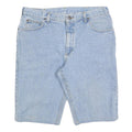 LEE Mens Denim Shorts Light Blue M W34 Casual Regular Fit Blue Cotton Blend