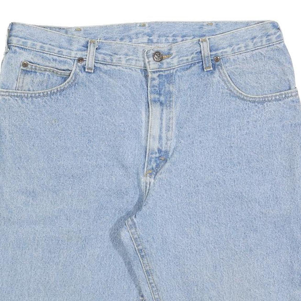 LEE Mens Denim Shorts Light Blue M W34 Casual Regular Fit Blue Cotton Blend
