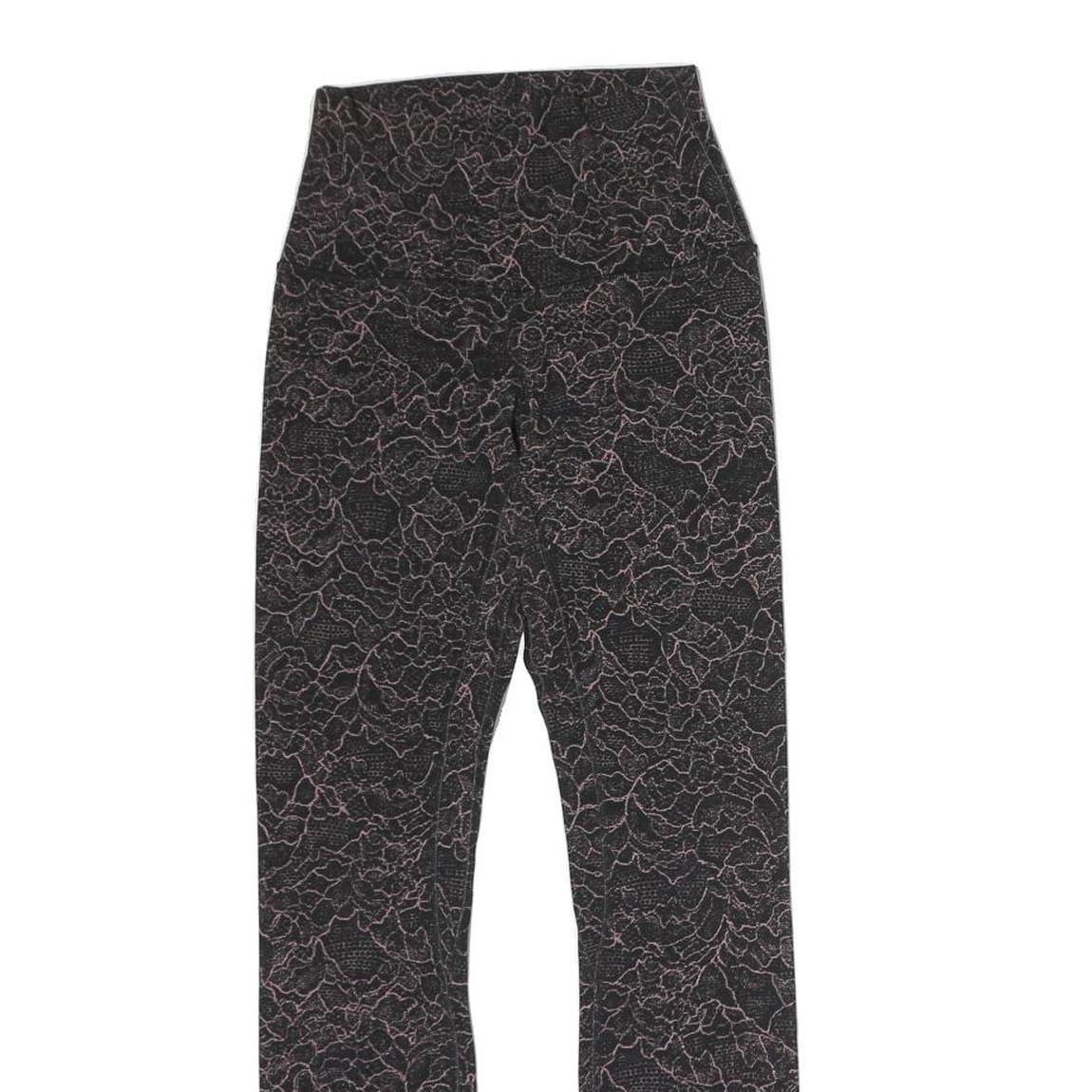 LULULEMON Womens Joggers Black & Pink Slim Skinny M W18 L25 Activewear Leggings