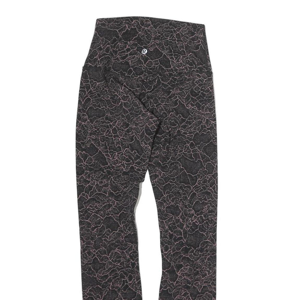 LULULEMON Womens Joggers Black & Pink Slim Skinny M W18 L25 Activewear Leggings