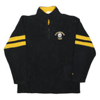 NFL Mens Black & Yellow Steelers Football Jacket L Polyester Zip Sportswear