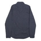 GUESS Mens Blue Patterned Shirt S Casual Cotton Long Sleeve Button