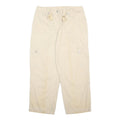 JONES NEW YORK Womens Beige Cotton Loose Casual Trousers W31 L26 Functional