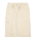 JONES NEW YORK Womens Beige Cotton Loose Casual Trousers W31 L26 Functional