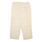 JONES NEW YORK Womens Beige Cotton Loose Casual Trousers W31 L26 Functional