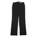 DKNY Womens Regular Black Polyester Blend Zip Trousers W28 L29 Classic Style