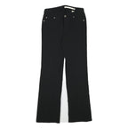 DKNY Womens Regular Black Polyester Blend Zip Trousers W28 L29 Classic Style