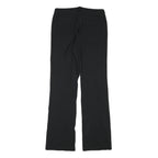 DKNY Womens Regular Black Polyester Blend Zip Trousers W28 L29 Classic Style