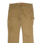 DICKIES Mens Regular Fit Beige Cotton Jeans W38 L31 Workwear Button Closure