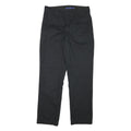 DICKIES Mens Regular Fit Black Trousers W31 L31 Cotton Blend Zip Closure