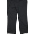 DICKIES Mens Regular Fit Black Trousers W31 L31 Cotton Blend Zip Closure