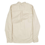 LYLE & SCOTT Mens Plain Shirt Beige Long Sleeve M