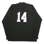 RUSSELL ATHLETIC Mens Black Liberty Baseball Graphic T-Shirt Long Sleeve Crew