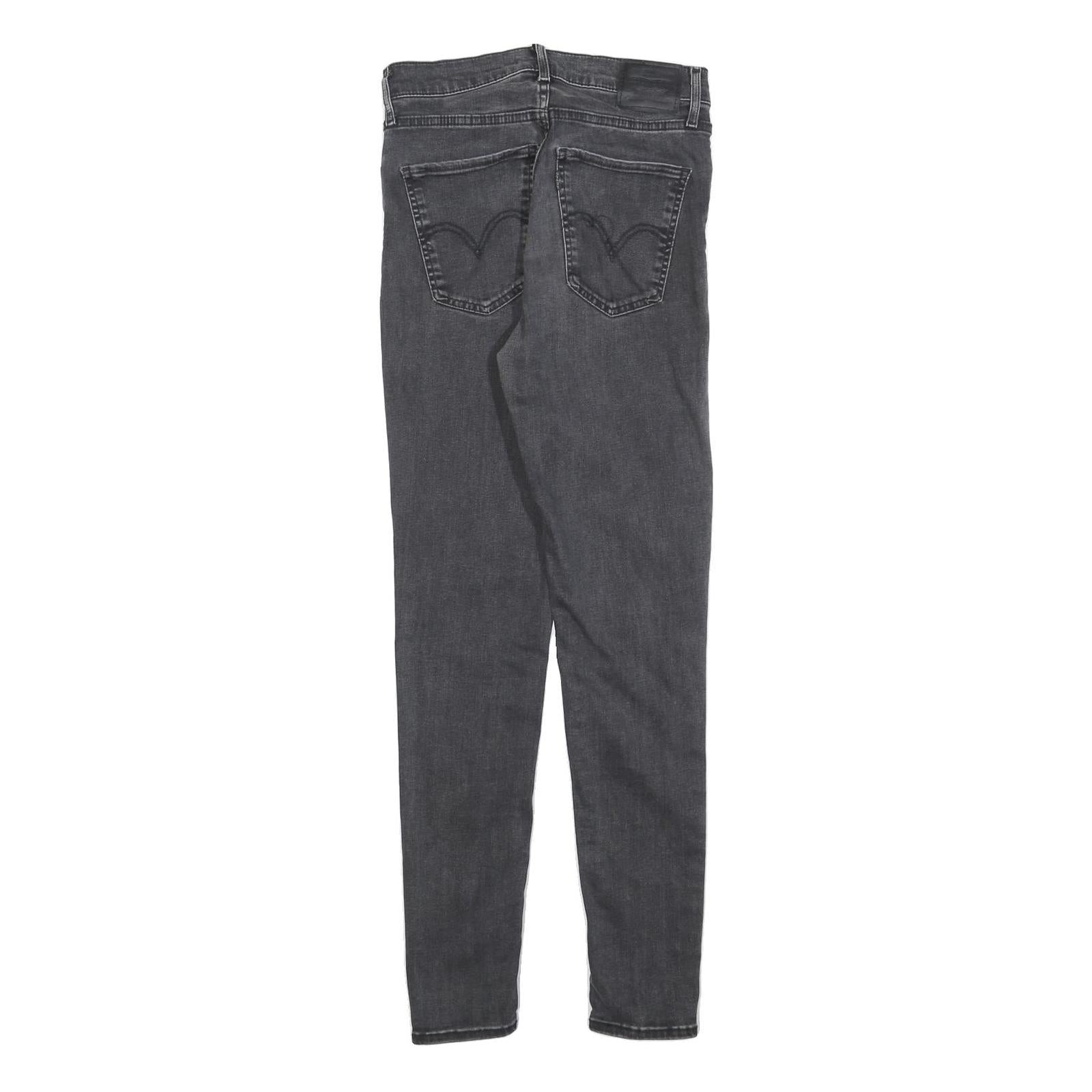 LEVI'S Womens Jeans Black Slim Skinny Denim Medium W28 L30 Stretch Cotton Blend