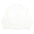 LEE Womens White Button Cotton Jacket 2XL Plain Classic Casual Fit