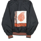 GEM SPORTSWEAR Mens Black Nylon Hoodie Jacket XL Plain Pullover Casual