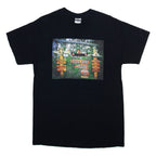 GILDAN Camping Lodge Mens T-Shirt Blue M