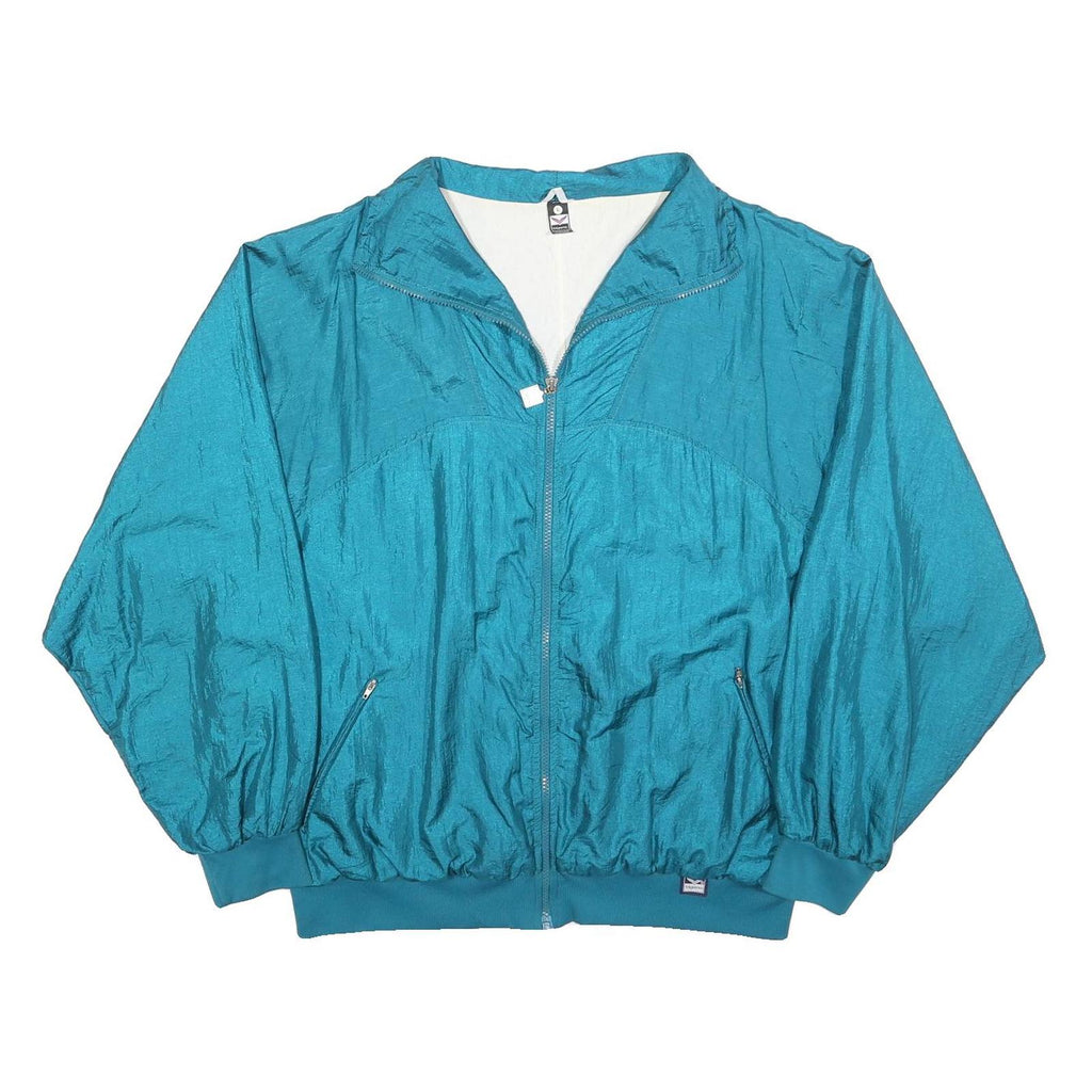 TRIGEMA Mens Blue Regular Jacket L Polyester Blend Plain Zip Casual Sportswear