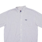 CHAPS RALPH LAUREN Mens Shirt Purple Striped Long Sleeve XL