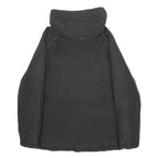 WOOLRICH Womens Black Cotton Blend Jacket S Hooded Zip Classic Fit Outerwear