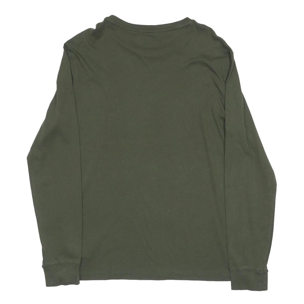 POLO RALPH LAUREN Mens Green Long Sleeve Crew Neck Cotton Blend T-Shirt L
