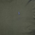 POLO RALPH LAUREN Mens Green Long Sleeve Crew Neck Cotton Blend T-Shirt L