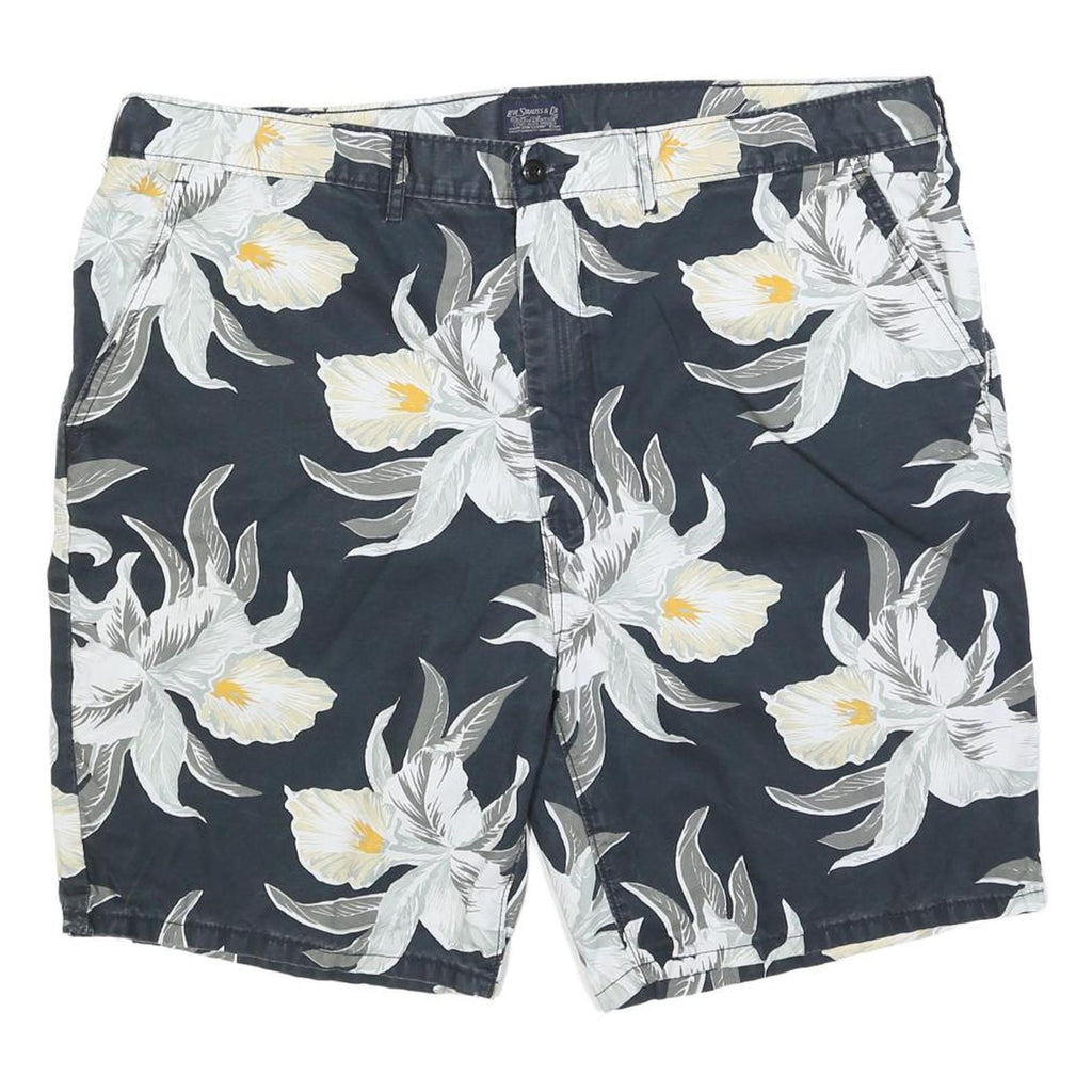 LEVI'S Mens Shorts Blue Floral Pattern 2XL W44 Cotton Blend Casual Summer