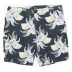 LEVI'S Mens Shorts Blue Floral Pattern 2XL W44 Cotton Blend Casual Summer